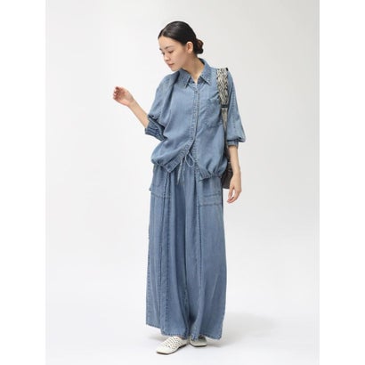 クローブ CLOVE 【大人気アイテム入荷！/ セットアップ可能】ドロストテンセルデニムシャツ （ブラック）｜詳細画像