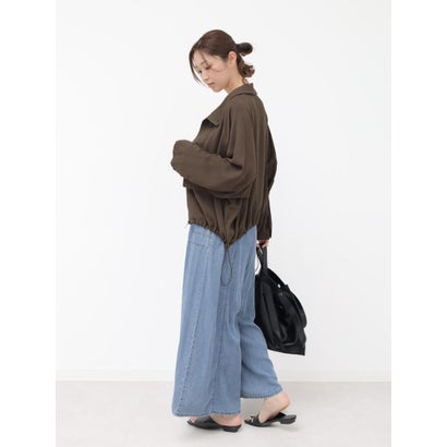 【7/21 9:00まで】【大人気アイテム入荷！/ セットアップ可能】テンセルデニムワイドパンツ （ブルー P）｜詳細画像