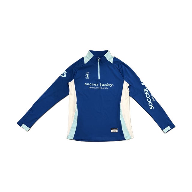 フットサル TRAPS LETTER ストレッチスムースプロトレ HALF-ZIP SJ26D22 （57 ブルー）