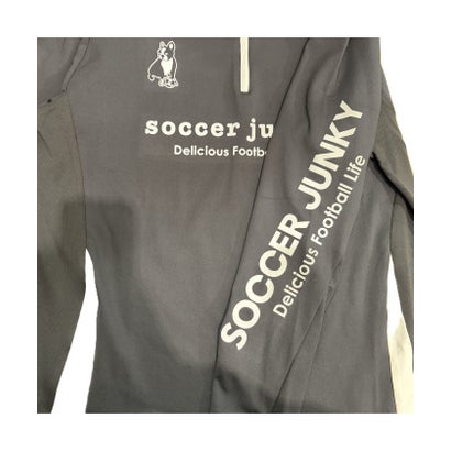サッカージャンキー soccer junky フットサル TRAPS LETTER ストレッチスムースプロトレ HALF-ZIP SJ26D22 （1 ホワイト）｜詳細画像