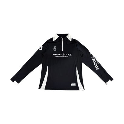 サッカージャンキー soccer junky フットサル TRAPS LETTER ストレッチスムースプロトレ HALF-ZIP SJ26D22 （1 ホワイト）｜詳細画像