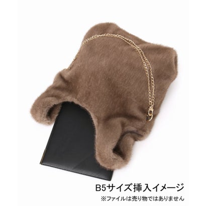 《予約》Spick & Span ECO FUR SHOPPER BAG（ベージュ A）｜詳細画像