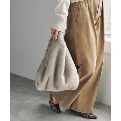 《予約》Spick & Span ECO FUR SHOPPER BAG（ベージュ A）｜詳細画像