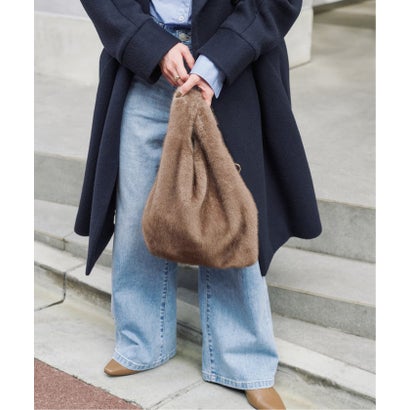 《予約》Spick & Span ECO FUR SHOPPER BAG（ベージュ A）｜詳細画像