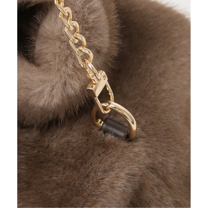 《予約》Spick & Span ECO FUR SHOPPER BAG（ベージュ A）｜詳細画像