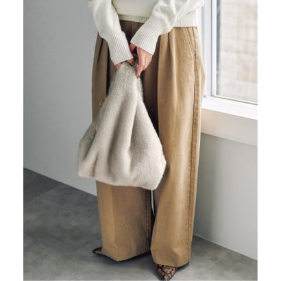 《予約》Spick & Span ECO FUR SHOPPER BAG（ベージュ A）｜詳細画像