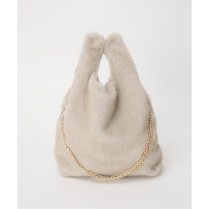 《予約》Spick & Span ECO FUR SHOPPER BAG（ブラウン A）｜詳細画像