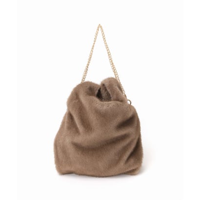 《予約》Spick & Span ECO FUR SHOPPER BAG（ブラウン A）｜詳細画像