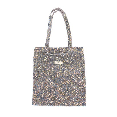 《WEB限定/追加予約》Uhr/ウーア Spangle Velour Tote Bag （グレーA）｜詳細画像
