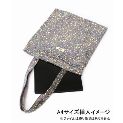 《WEB限定/追加予約》Uhr/ウーア Spangle Velour Tote Bag （グレーA）｜詳細画像