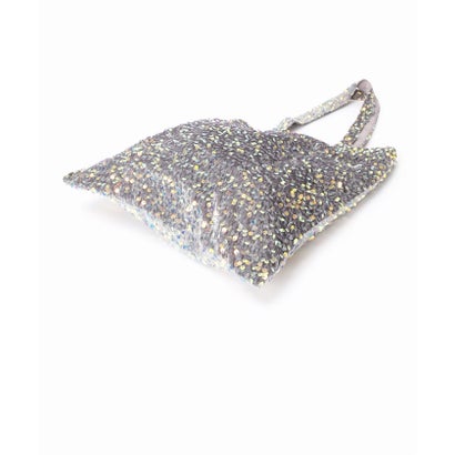 《WEB限定/追加予約》Uhr/ウーア Spangle Velour Tote Bag （グレーA）｜詳細画像