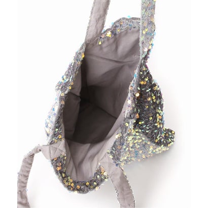 《WEB限定/追加予約》Uhr/ウーア Spangle Velour Tote Bag （グレーA）｜詳細画像