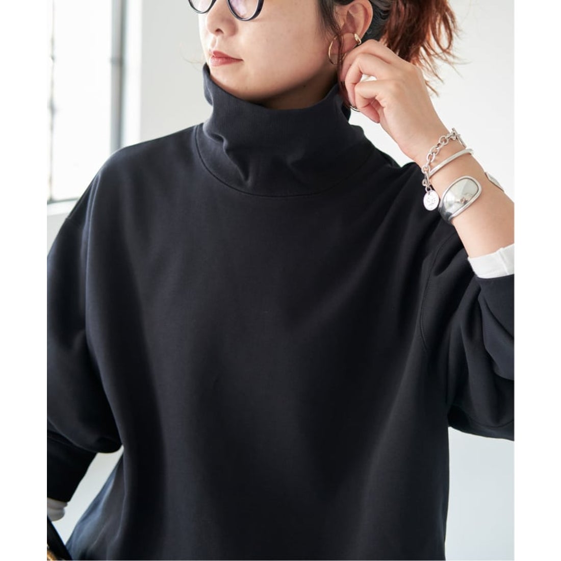 スピック＆スパン Spick & Span 《追加2WEB限定》裏毛ハイネックプルオーバー （ブラック） - ファッション通販 d fashion
