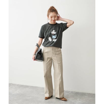 スピック＆スパン Spick & Span 《一部店舗+WEB限定カラー有り》バックサテンストレッチベイカーパンツ（ブラウン）｜詳細画像