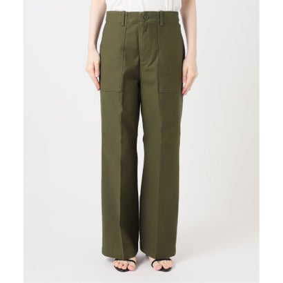 スピック＆スパン Spick & Span 《一部店舗+WEB限定カラー有り》バックサテンストレッチベイカーパンツ（ブラウン）｜詳細画像