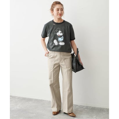 スピック＆スパン Spick & Span 《一部店舗+WEB限定カラー有り》バックサテンストレッチベイカーパンツ（ブラウン）｜詳細画像
