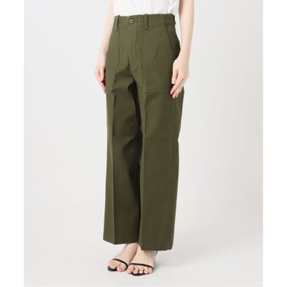 スピック＆スパン Spick & Span 《一部店舗+WEB限定カラー有り》バックサテンストレッチベイカーパンツ（ブラウン）｜詳細画像