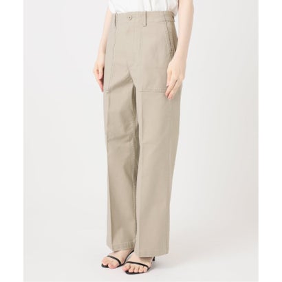 スピック＆スパン Spick & Span 《一部店舗+WEB限定カラー有り》バックサテンストレッチベイカーパンツ（ブラウン）｜詳細画像