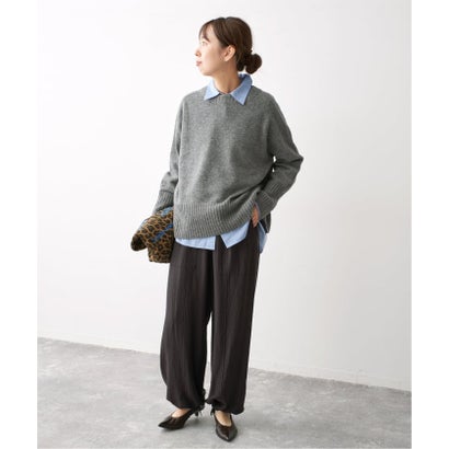 スピック＆スパン Spick & Span 《一部店舗+WEB限定 / 追加2》ドレープツイルイージーファティーグパンツ（ブラック）｜詳細画像