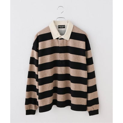 《別注》HARDIN KNITWEAR ラガーシャツ* （ベージュ）｜詳細画像