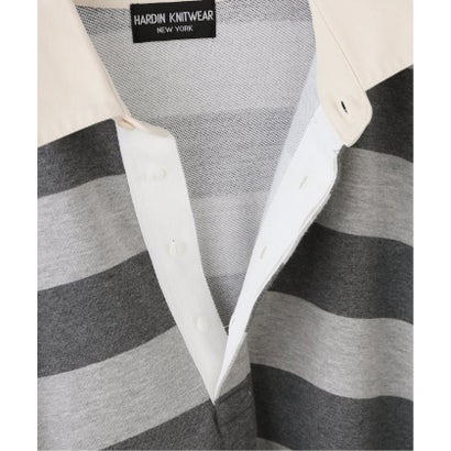《別注》HARDIN KNITWEAR ラガーシャツ* （ベージュ）｜詳細画像