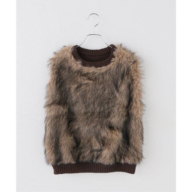 LAYAS / レイヤーズ FUR VEST （ブラウン）