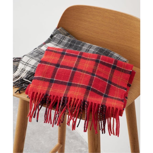 《予約》Barbour / バブアー TARTAN LAMBSWOOL SCARF （レッド）