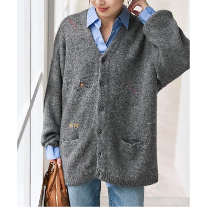 《予約》PENNEY'S/ペニーズ NEW YORK DOODLE CARDIGAN （グレーA）｜詳細画像