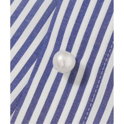 《WEB限定カラー有り / 予約》コットンコンパクトパールボタンシャツ （ブルーベース）｜詳細画像