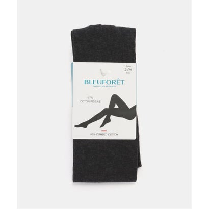 スピック＆スパン Spick & Span BLEU FORET / ブルーフォレ  velvet combed cotton tights （ブラック）｜詳細画像