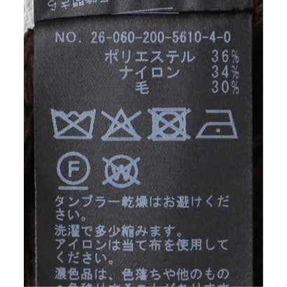 《セットアップ可》ケーブル編みミニスカート （ブラック）｜詳細画像