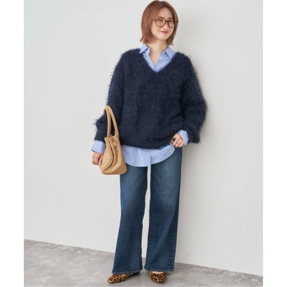 スピック＆スパン Spick & Span 《別注/追加予約》TRICOTS JEAN MARC/トリコットジーンマルク Vネックプルオーバー （ネイビー）｜詳細画像