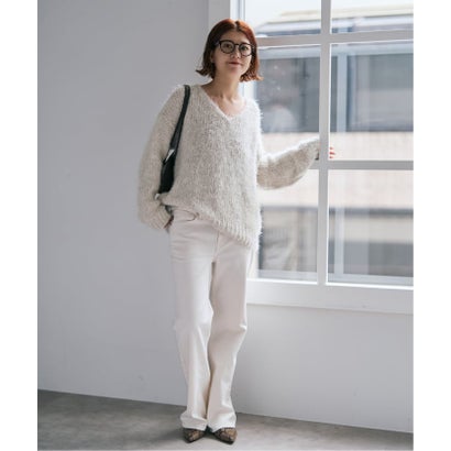 スピック＆スパン Spick & Span 《別注/追加予約》TRICOTS JEAN MARC/トリコットジーンマルク Vネックプルオーバー （ホワイト A）｜詳細画像