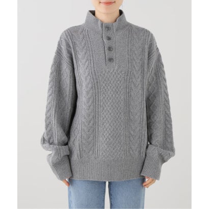 スピック＆スパン Spick & Span BIRTHDAYSUIT / バースデースーツ  Fisherman pullover （グレーA）｜詳細画像
