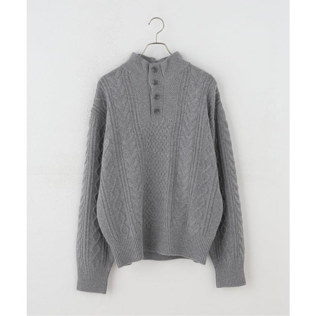 BIRTHDAYSUIT / バースデースーツ  Fisherman pullover （グレーA）