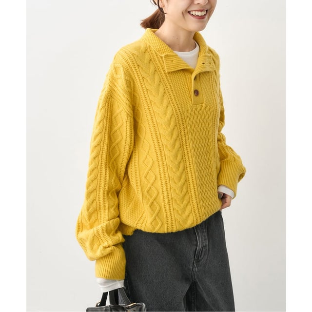 BIRTHDAYSUIT / バースデースーツ  Fisherman pullover （イエロー）