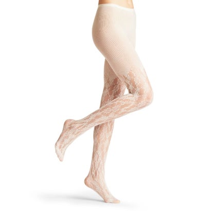 カランシエル quaranciel FALKE: HOLLY TIGHTS レース ホリー タイツ （オフホワイト）｜詳細画像