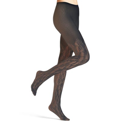 カランシエル quaranciel FALKE: HOLLY TIGHTS レース ホリー タイツ （オフホワイト）｜詳細画像