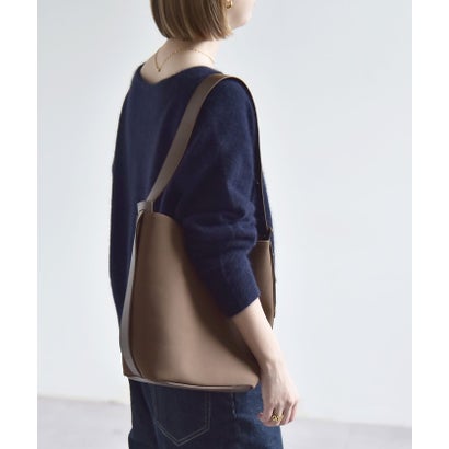カランシエル quaranciel 《予約》〈手洗い可能〉フォックス ウール ミックス Vネック コンパクト ニット プルオーバー （ネイビー）｜詳細画像