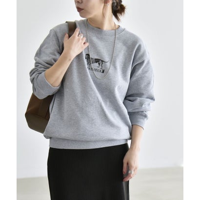 カランシエル quaranciel ANGE IN DISGUISE:〈手洗い可能〉デザイン ロゴ プリント スウェット 26AW （ホワイト）｜詳細画像