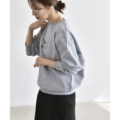 カランシエル quaranciel ANGE IN DISGUISE:〈手洗い可能〉デザイン ロゴ プリント スウェット 26AW （ホワイト）｜詳細画像