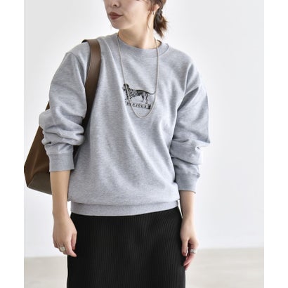 カランシエル quaranciel ANGE IN DISGUISE:〈手洗い可能〉デザイン ロゴ プリント スウェット 26AW （ネイビー）｜詳細画像