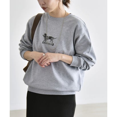 カランシエル quaranciel ANGE IN DISGUISE:〈手洗い可能〉デザイン ロゴ プリント スウェット 26AW （ネイビー）｜詳細画像