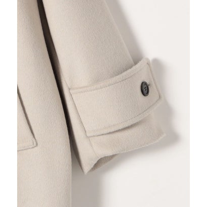 カランシエル quaranciel 《一部追加予約》PURE WOOL スタンド & ステンカラー ロング コート （キャメル）｜詳細画像