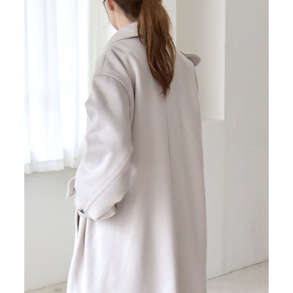 カランシエル quaranciel 《一部追加予約》PURE WOOL スタンド & ステンカラー ロング コート （キャメル）｜詳細画像