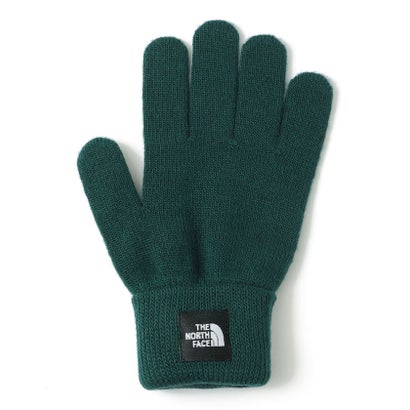 THE NORTH FACE: ワンポイント ロゴ ニット グローブ （ネイビー）｜詳細画像