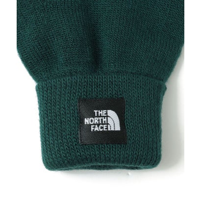 THE NORTH FACE: ワンポイント ロゴ ニット グローブ （ネイビー）｜詳細画像