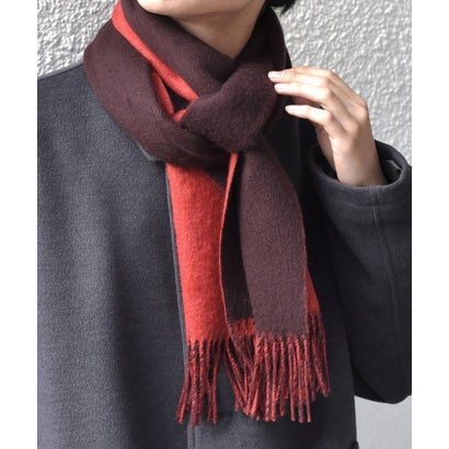 シップス エニィ SHIPS any サープラスヤーン ウール カシミヤ リバーシブル ソリッド マフラー 26AW (ブラウン)◆ （ブラウン）｜詳細画像