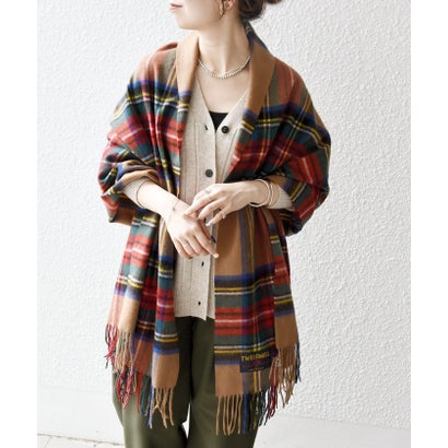 TWEED MILL: チェック ストール 25AW （ライトグレー）｜詳細画像