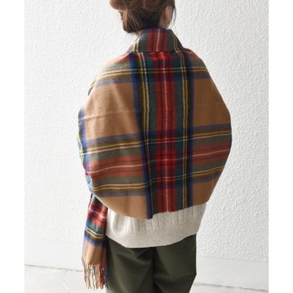 TWEED MILL: チェック ストール 25AW （ライトグレー）｜詳細画像